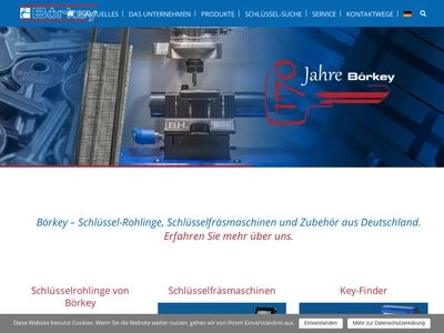 Website von August Börkey Nachf. GmbH
