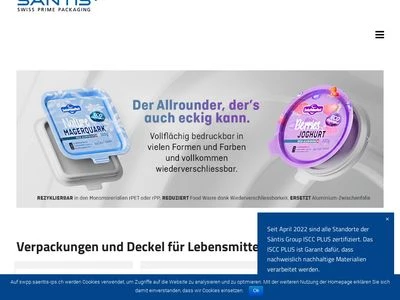 Website von SwissPrimePack AG