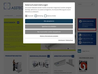 Website von ASSTEC GmbH & Co. KG