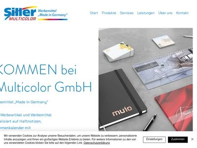 Website von Siller Multicolor GmbH