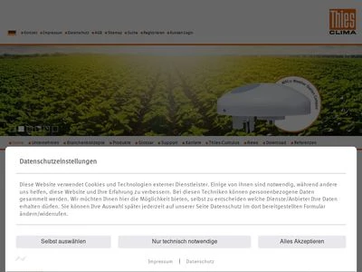 Website von Adolf Thies GmbH & Co. KG