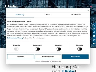 Website von J.Führ GmbH