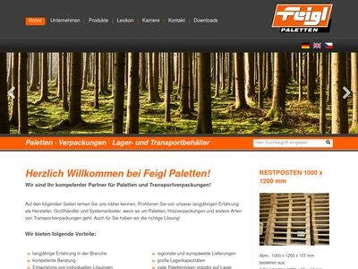 Website von Isidor Feigl GmbH & Co.Betriebs-KG