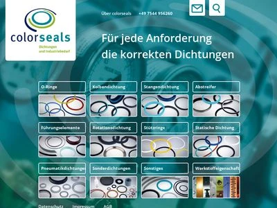 Website von colorseals GmbH