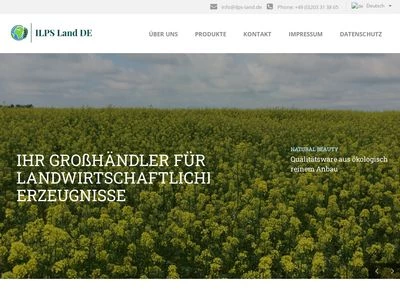 Website von ILPS Land-DE GmbH