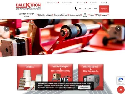 Website von DALEKTRON GmbH
