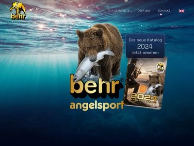 Website von Behr Angelsport GmbH