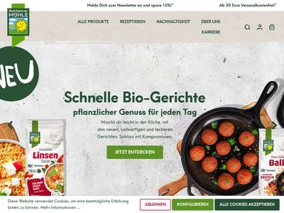 Website von Bohlsener Mühle GmbH & Co. KG