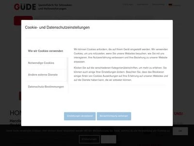Website von Güde GmbH