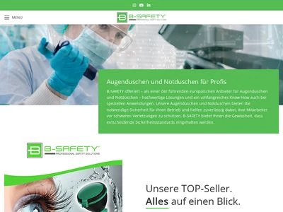 Website von B-SAFETY GmbH