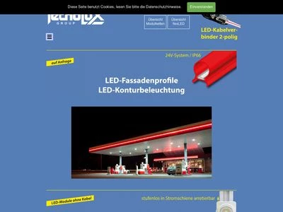 Website von TECNOLUX Deutschland GmbH