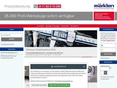 Website von Märklen GmbH & Co.KG