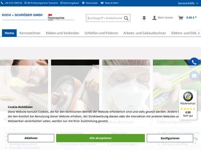 Website von KOCH + SCHRÖDER GmbH
