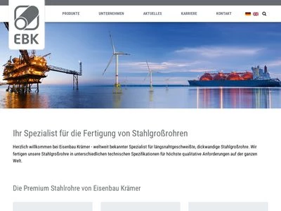 Website von Eisenbau Krämer GmbH
