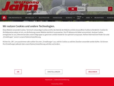 Website von Wolfgang Jahn GmbH