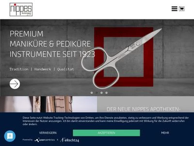 Website von Gebrüder Nippes GmbH & Co. KG