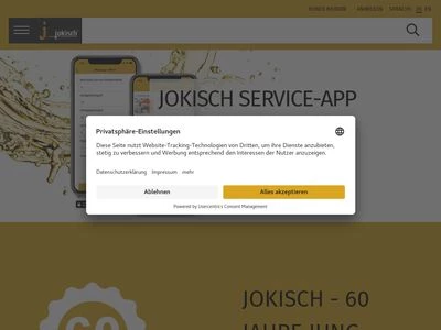 Website von Jokisch GmbH Fabrik für Schmier- und Kühlmittel- Spezialitäten