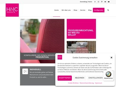 Website von HNC 2.0 Handels GmbH