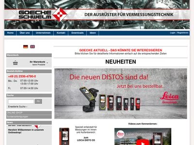 Website von Goecke GmbH & Co. KG
