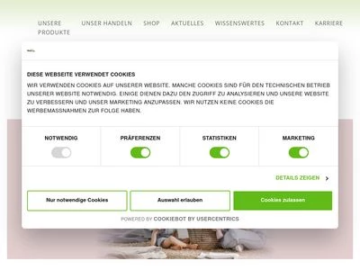 Website von Almawin Reinigungskonzentrate GmbH