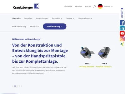 Website von Krautzberger GmbH