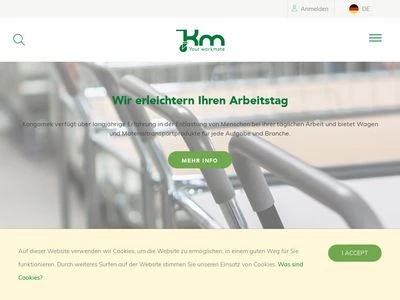 Website von Kongamek GmbH