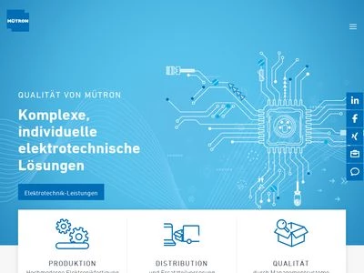 Website von MÜTRON Müller GmbH & Co. KG