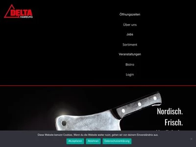 Website von Delta Fleisch Handels GmbH