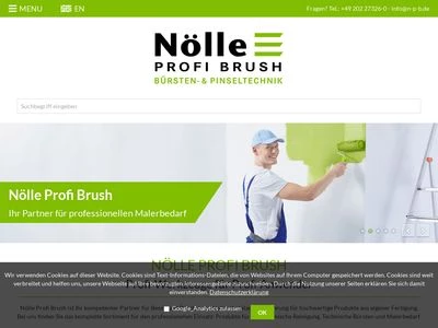 Website von Nölle Profi Brush