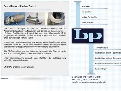 Website von Baumüller & Partner GmbH