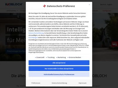 Website von Max Knobloch Nachf. GmbH