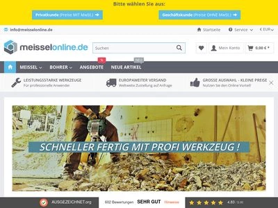 Website von meisselonline.de