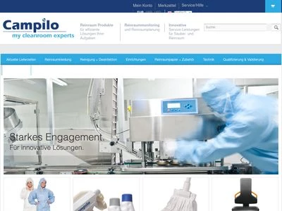 Website von Campilo GmbH & Co. KG 