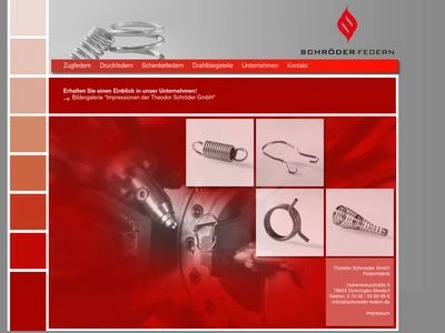 Website von Theodor Schröder GmbH