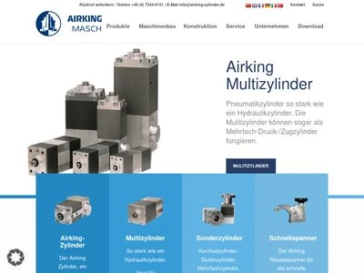 Website von Airking Schmidt Maschinenbau