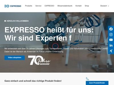 Website von EXPRESSO Deutschland GmbH