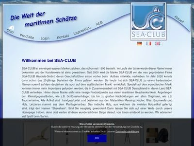 Website von SEA-CLUB Handels-GmbH