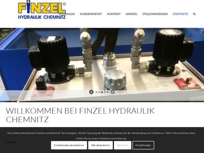 Website von Finzel Hydraulik Chemnitz OHG