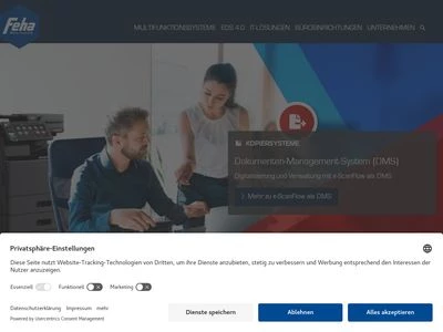 Website von FEHA Büro-Technik GmbH