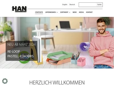 Website von HAN GmbH & Co. KG