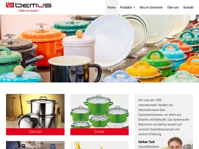 Website von Bemus Stahlwaren - Gürkan Tasli