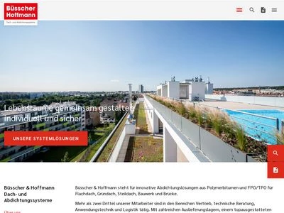 Website von Büsscher & Hoffmann GmbH
