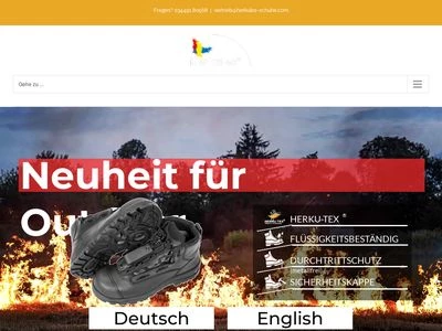 Website von Herkules-Schuh GmbH