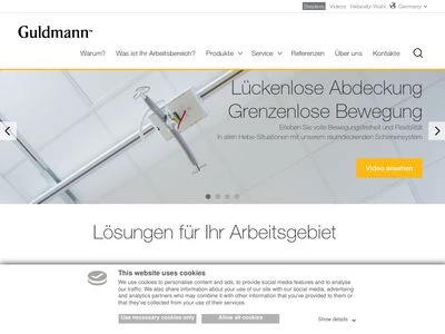 Website von Guldmann GmbH
