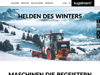 Website von kugelmann Maschinenbau e.K.