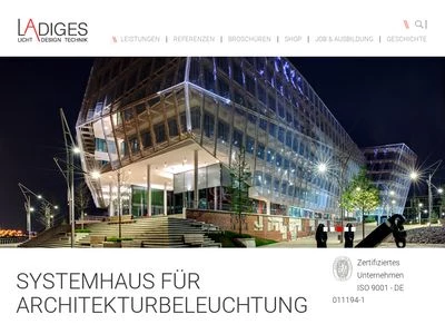 Website von LADIGES GmbH & Co. KG
