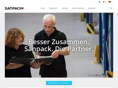 Website von Sanpack GmbH