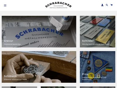 Website von Gmundner Metallwerkstätte - Gottfried Schrabacher