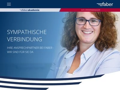 Website von Faber Fachgroßhandel GmbH