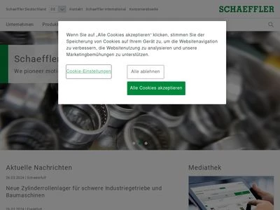 Website von Schaeffler Technologies AG & Co. KG